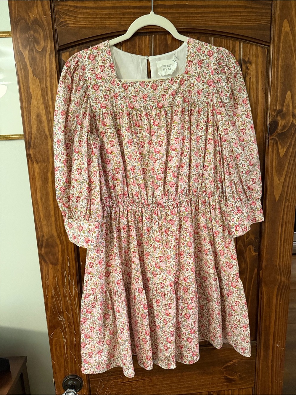 Tuckernuck Hyacinth Pink Floral Smocked womens Dress